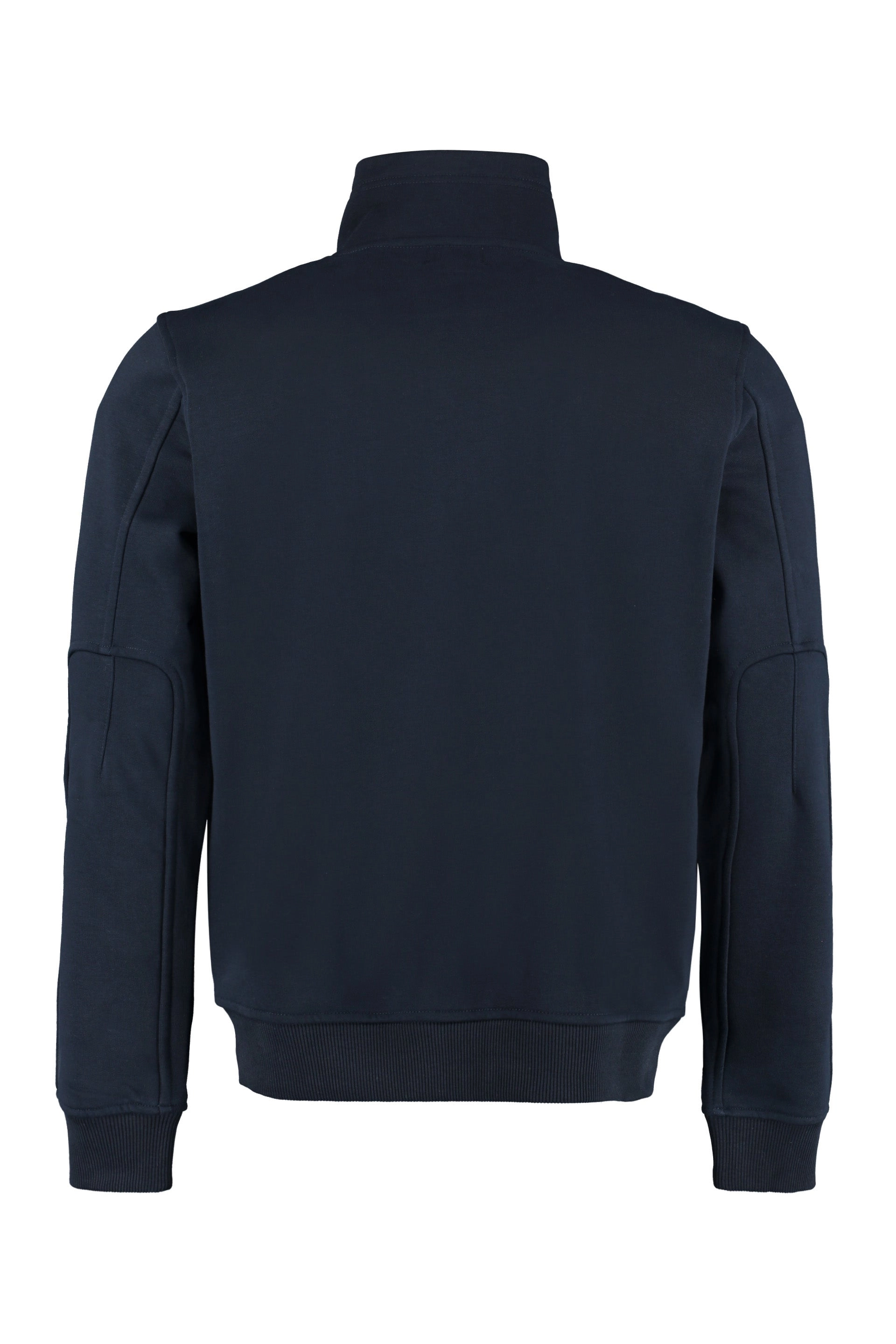 Woolrich Logo Embroidered Zip-Up Jumper